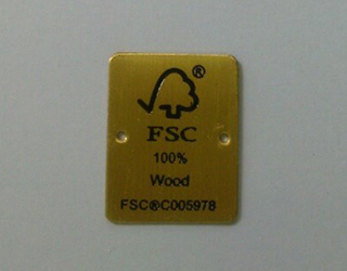 Logo mạc kim loại FSC-1